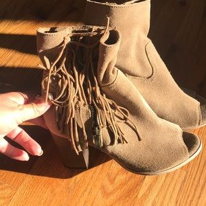 Size 8 leather bootie Wore 1 time for a wedding